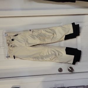 Original Obermeyer Junior's Cream Snow/Ski Cargo Pants 2 Side Pockets Size: 12